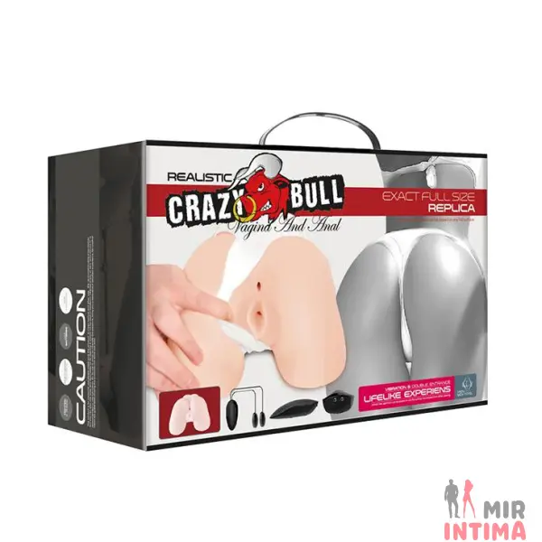 Мастурбатор анально/вагинальный с вибрацией Crazy Bull - 4 Мастурбатор анально/вагинальный с вибрацией Crazy Bull - 4