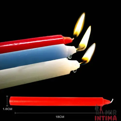 Набор цветных низкотемпературных свечей SENSUAL HOT WAX