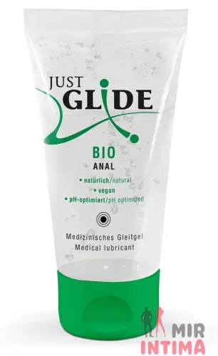 Веганская органическая анальная смазка - Just Glide Bio Anal, 50 мл