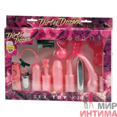 Набор вибраторов и секс-игрушек Dirty Dozen - 2