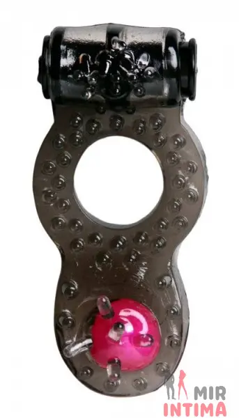 Эрекционное виброкольцо Vibrating Cock Ring with Anal Bead - 1