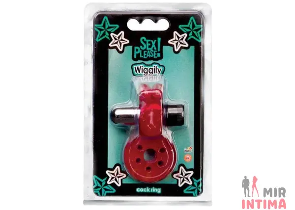 Эрекционное вибро-кольцо Sex Please! Wiggily Vibrating Cock Ring - 1 Эрекционное вибро-кольцо Sex Please! Wiggily Vibrating Cock Ring - 1