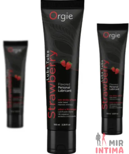 Оральный лубрикант со вкусом клубники LUBE TUBE, 100 мл Оральный лубрикант со вкусом клубники LUBE TUBE, 100 мл