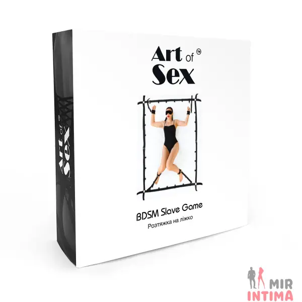 Растяжка на кровать Art of Sex BDSM Slave Game, ременная - 4