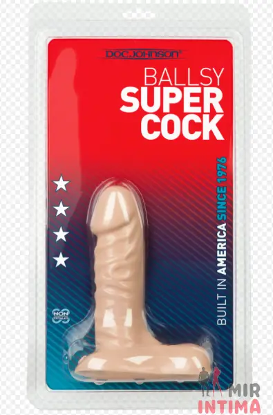 Фаллоимитатор телесный Ballsy Super Cock 6, 13,2х3,5 см - 2 Фаллоимитатор телесный Ballsy Super Cock 6, 13,2х3,5 см - 2