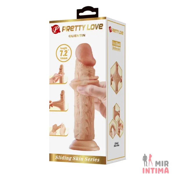 Фаллоимитатор LyBaile Quentin TPR 7.2" - 8 Фаллоимитатор LyBaile Quentin TPR 7.2" - 8