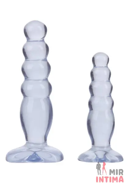 Набор анальных пробок Crystal Jellies, гелевый - 2 Набор анальных пробок Crystal Jellies, гелевый - 2
