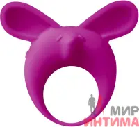  Яркое эрекционное кольцо с вибрацией Mimi Animals
