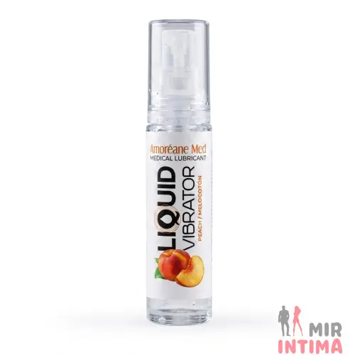 Стимулирующий лубрикант Amoreane Med: Liquid vibrator - Peach ( жидкий вибратор ), 10 ml