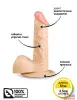 Фаллоимитатор Brazzers на присоске, 17х3.5 - 5 Фаллоимитатор Brazzers на присоске, 17х3.5 - 5