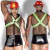 Мужской эротический костюм пожарного JSY One Size - 5