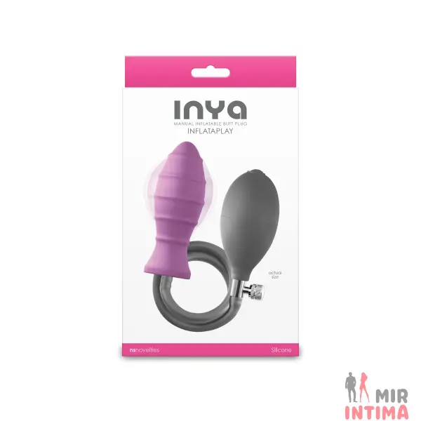 Надувная анальная пробка NS Novelties INYA InflataPlay Pink - 2