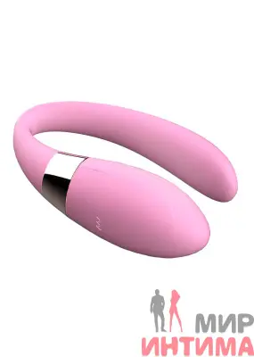Роскошный стимулятор для пар V-Vibe Pink с ДУ - 3