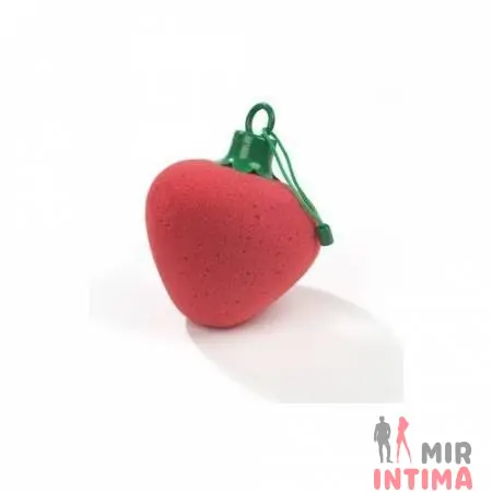 Мочалка с вибрацией в форме клубнички, 15X13 см