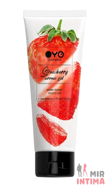 Универсальный ароматизированный увлажняюший гель-лубрикант OYO - Strawberry aroma gel, 75 ml