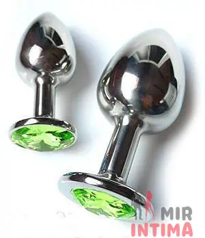 Анальная пробка с камнем под Swarovski, 8,5X3 см