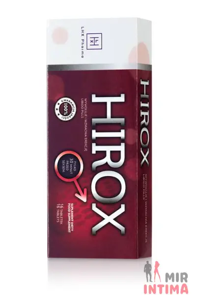Возбуждающие таблетки Hirox Pills LHX Pharma, 16 шт. - 1