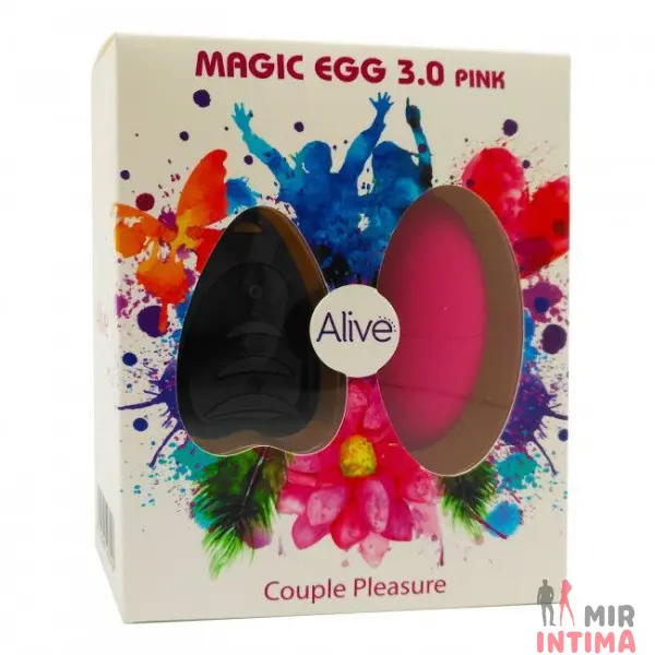 Виброяйце Alive Magic Egg 3.0 с пультом ДК, на батарейках - 3