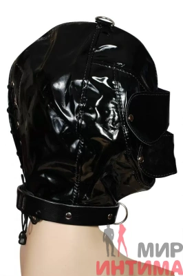 Шлем со съемным кляпом и маской на глаза