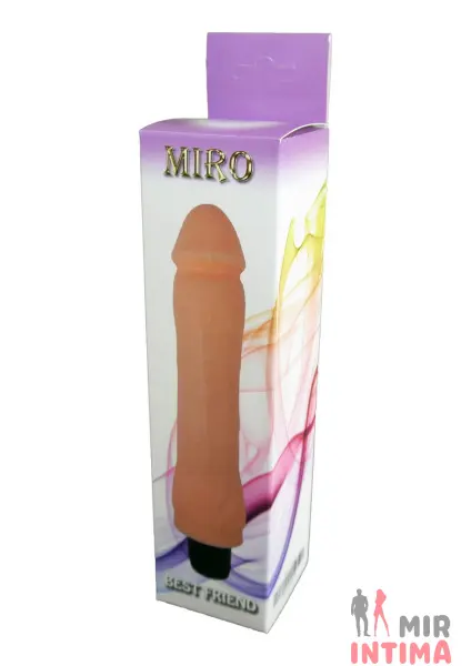 Реалистичный-женский-вибратор-Вибратор BOSS Cyberskin - MIRO, 22,5х4,2 см - 2