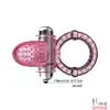 Эрекционное виброкольцо с язычком «Sweet Vibration Ring» - 5