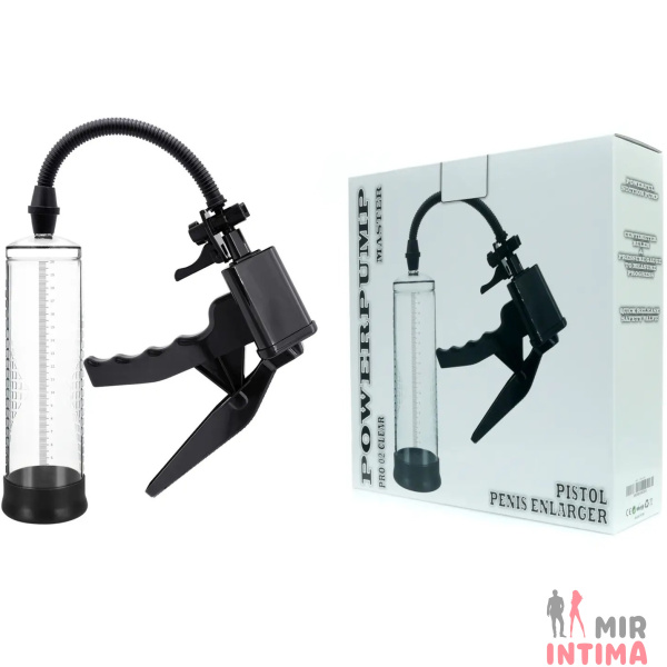 Вакуумная помпа для увеличения пениса Powerpump PRO 02 Clear Вакуумная помпа для увеличения пениса Powerpump PRO 02 Clear