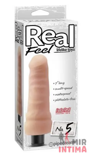 Реалистичный-женский-вибратор-Вибратор Real Feel №5, 17x4,5 см