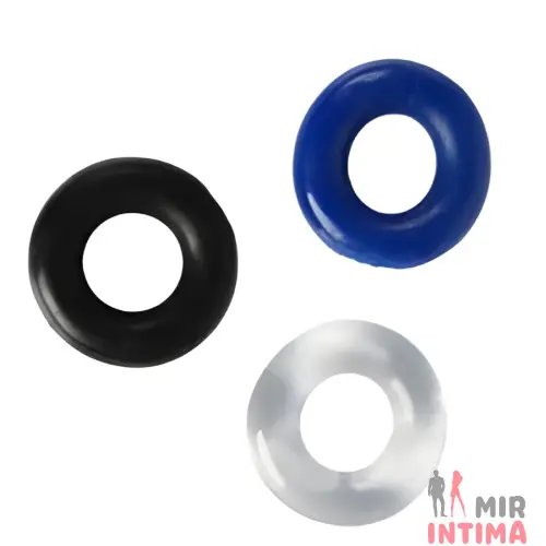 Набор эрекционных колец STAY HARD Cock Ring Set цвет Набор эрекционных колец STAY HARD Cock Ring Set цвет