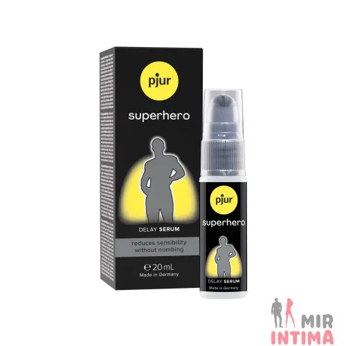 Сыворотка-пролонгатор pjur Superhero Delay Serum, создает эффект пленки, без онемения, 20 мл