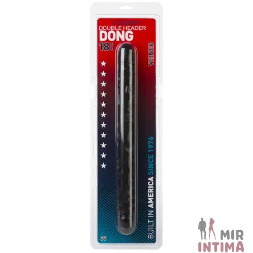 Двойной фаллоимитатор Veined Header Dong, 45 x 4,5 см