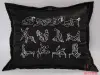 Дизайнерская подушка Kamasutra Positions, 45x35 см - 8