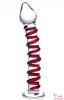 Фаллоимитатор стеклянный Glass Mr. Swirly Dildo, 20х5 см - 2 Фаллоимитатор стеклянный Glass Mr. Swirly Dildo, 20х5 см - 2