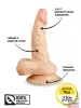 Brazzers - фаллоимитатор с мошонкой на присоске, 12х3.5 см - 1