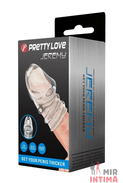 Насадка стимулирующая Pretty Love - Jeremy Clear - 9 Насадка стимулирующая Pretty Love - Jeremy Clear - 9