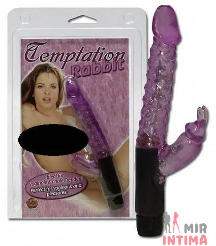Гелевый-и-силиконовый-женский-вибратор-Минивибратор-кролик Temptation, гелевый, 15X2 см