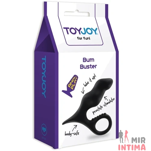 Анальная пробка Bum Black ToyJoy, 7,5х3 см - 3 Анальная пробка Bum Black ToyJoy, 7,5х3 см - 3