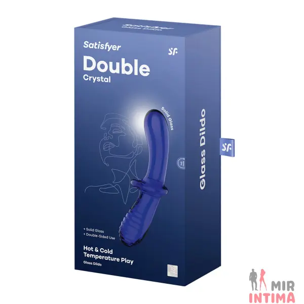 Двойной стеклянный фаллос Satisfyer Double Crystal - 3