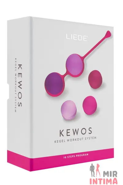 Вагинальные шарики Liebe Kewos, 5 шариков в комплекте, силикон - 5