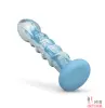 Дилдо Gildo Ocean Wave стекло + силикон, 17.6 см - 3