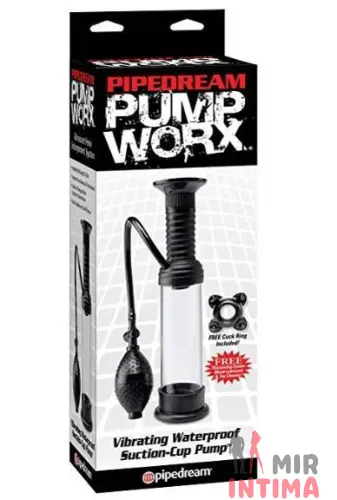 Помпа с вибрацией для члена с присоской Pump Worx Vibrating Wall Banger