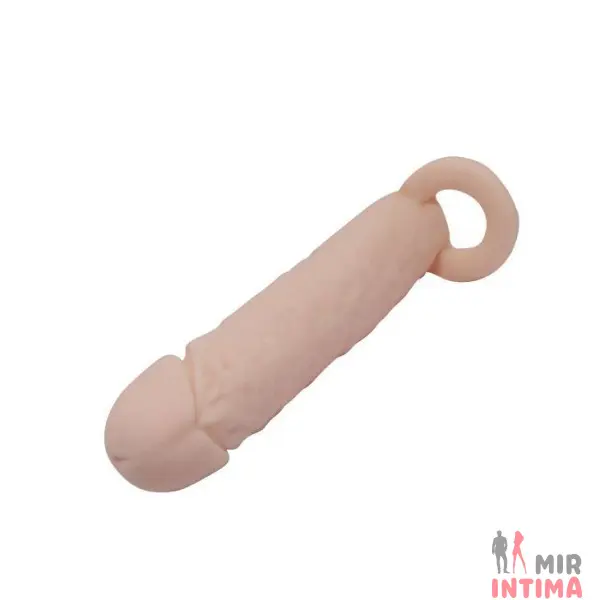 Удлиняющая насадка PENIS SLEEVE 6,2" с кольцом для мошонки - 3 Удлиняющая насадка PENIS SLEEVE 6,2" с кольцом для мошонки - 3
