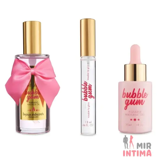 Подарочный набор косметики Bijoux Indiscrets Bubblegum Play Kit, 3 предмета