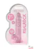 Гелевый фаллоимитатор на присоске REALROCK CRYSTAL CLEAR, 18х3,5 см - 3 Гелевый фаллоимитатор на присоске REALROCK CRYSTAL CLEAR, 18х3,5 см - 3