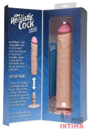 Огромный фаллоимитатор UltraSkyn Realistic Cock 12'', 30х5 см Огромный фаллоимитатор UltraSkyn Realistic Cock 12'', 30х5 см