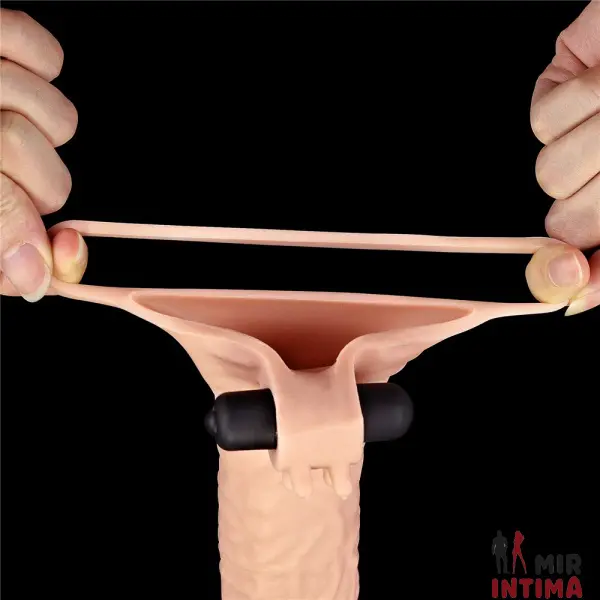 Насадка с вибропулей и эрекционным кольцом от LoveToy 19х4 - 6 Насадка с вибропулей и эрекционным кольцом от LoveToy 19х4 - 6
