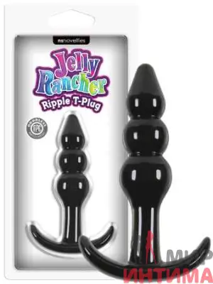 Анальная пробка NS Novelties T-plug Ripple Jelly Rancher
