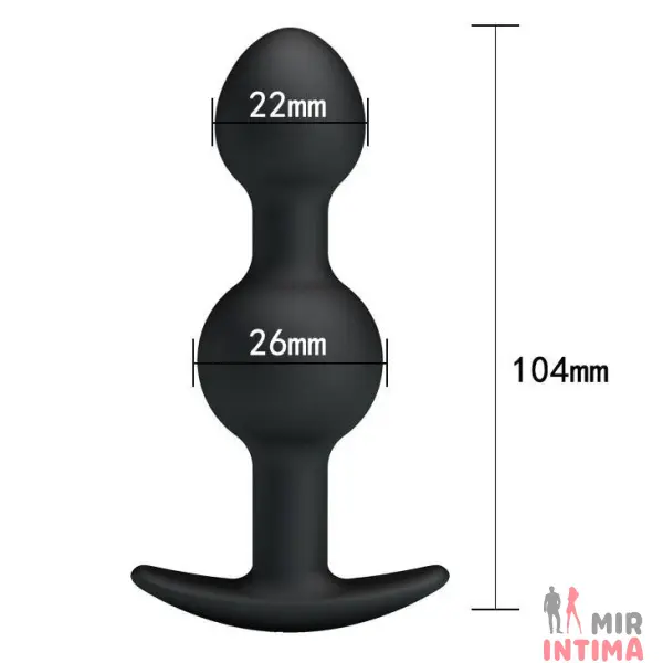 Анальная пробка Silicone Anal Balls, 10,4х2,6 см - 4 Анальная пробка Silicone Anal Balls, 10,4х2,6 см - 4