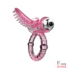 Эрекционное виброкольцо с язычком «Sweet Vibration Ring» - 3