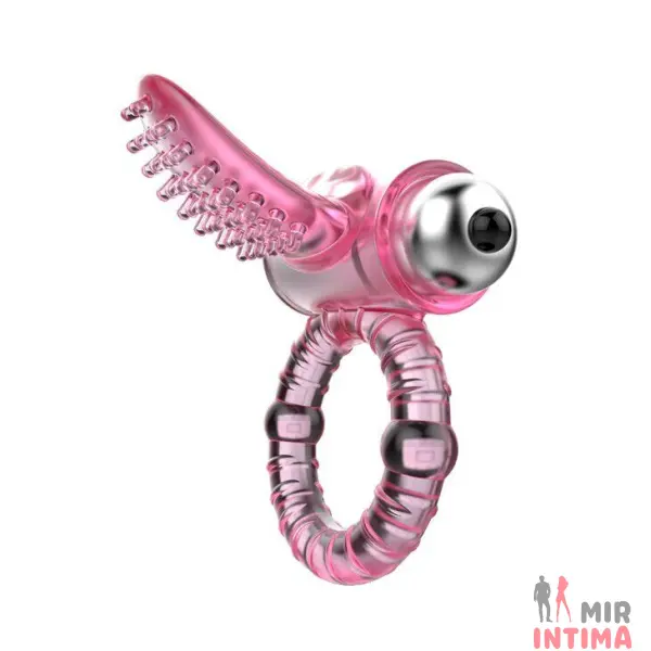 Эрекционное виброкольцо с язычком «Sweet Vibration Ring» - 3