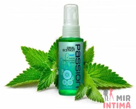Ментоловый спрей для орального секса Passion Oral Ecstasy Throat Desensitizing Spray, 60 мл Ментоловый спрей для орального секса Passion Oral Ecstasy Throat Desensitizing Spray, 60 мл